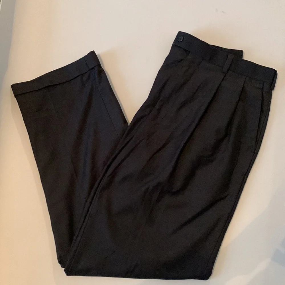 John Henry Men’s Dress Pants Charcoal Cuffed Leg Size 36-32